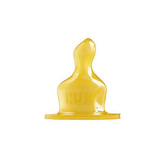 Nuk Classic Θηλή Καουτσούκ L (Μεγάλη Οπή για Παχύρρευστα Υγρά) με Βαλβίδα 6-18 Μηνών 1τμχ