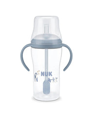 Nuk εκπαιδευτικό ποτηράκι με καλαμάκι perfect match 8m+ 260ml penguin
