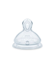 Nuk θηλή σιλικόνης first choice 2τμχ μέγεθος flowcontrol 6m+