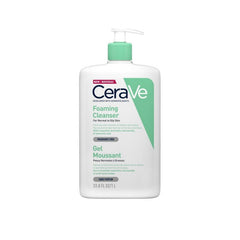 CeraVe Foaming Cleanser Αφρίζον Gel Καθαρισμού για Πρόσωπο και Σώμα με Υαλουρονικό Οξύ, Ceramides και Νιασιναμίδη 1L