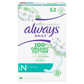 Always Dailies Cotton Protection Σερβιετάκια Normal x38