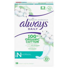 Always Dailies Cotton Protection Σερβιετάκια Normal x38