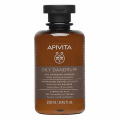 Apivita Oily Dandruff Shampoo Σαμπουάν κατά της Λιπαρής Πιτυρίδας με Λευκή Ιτιά & Πρόπολη 250ml.