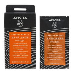 Apivita Shine & Revitalizing Hair Mask Μάσκα Μαλλιών για Λάμψη & Αναζωογόνηση με Πορτοκάλι 20ml.