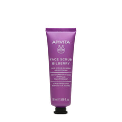 Apivita Bilberry Face Scrub Κρέμα Απολέπισης για Λάμψη με Μύρτιλλο 50ml.