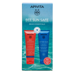 Apivita Promo Bee Sun Safe Beach Essentials Ενυδατικό Αναζωογονητικό Γαλάκτωμα για Πρόσωπο & Σώμα SPF50 100ml & Δροσιστική & Καταπραϋντική Κρέμα-Gel για Πρόσωπο & Σώμα 100ml.