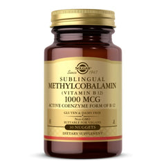 SOLGAR METHYLCOBALAMIN (Vitamin Β12) 1000mcg 30 ΥΠΟΓΛΩΣΣΙΑ ΔΙΣΚΙΑ