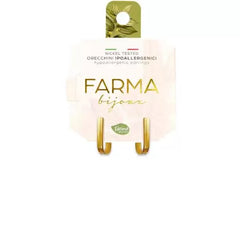 Farma Bijoux Υποαλλεργικά Σκουλαρίκια Κρεμαστά Επιχρυσωμένα Γυαλιστερά 15,0mm 1 τμχ