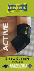 URIEL Elbow support Περιαγκωνίδα από αεριζόμενο ύφασμα Neoprene μαυρο one size SCU AC 95