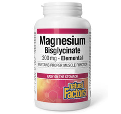 Natural Factors Magnesium Bisglycinate 200mg, 120veg.caps