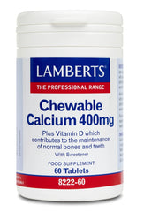 LAMBERTS CHEWABLE CALCIUM 400MG 60TABS