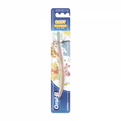 Oral-B Baby Winnie Χειροκίνητη Βρεφική Οδοντόβουρτσα Winnie το Αρκουδάκι 0-2 Ετών Πολύ Μαλακή Extra Soft, 1τεμ