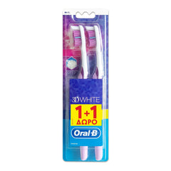 Oral-B 3D White 35, Οδοντόβουρτσα Μέτρια 2τμχ