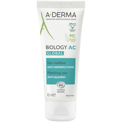 A-Derma Biology AC Global Mattifying Care Anti-Blemish Ενυδατική Κρέμα κατά των Ατελειών, 40ml
