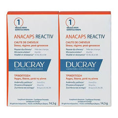 Anacaps Reactiv, Ducray Promo (-30% στο 2ο Προϊόν) 2x30caps