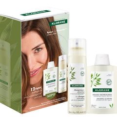 Klorane Promo Dry Shampoo Ξηρό Σαμπουάν με Βρώμη & Κεραμίδια για Όλους τους Τύπους Μαλλιών, 150ml & Δώρο Σαμπουάν με Βρώμη, 200ml, 1σετ