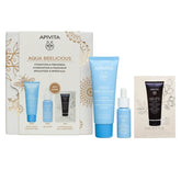 Apivita Promo Aqua Beelicious Routine Κρέμα Ενυδάτωσης, 40ml, Booster Αναζωογόνησης & Ενυδάτωσης, 10ml & Δώρο Μαύρο Gel Καθαρισμού για Πρόσωπο & Μάτια, 5ml, 1σετ