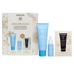 Apivita Promo Aqua Beelicious Routine Κρέμα Ενυδάτωσης, 40ml, Booster Αναζωογόνησης & Ενυδάτωσης, 10ml & Δώρο Μαύρο Gel Καθαρισμού για Πρόσωπο & Μάτια, 5ml, 1σετ