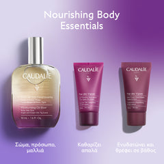 Caudalie Xmas Promo Moisturising Oil Elixir Λάδι Προσώπου, Σώματος & Μαλλιών, 50ml, Δώρο The des Vignes Shower Gel Αφρόλουτρο Σώματος, 30ml & The des Vignes Hyaluronic Nourishing Body Lotion Ενυδατική Λοσιόν Σώματος, 30ml, 1σετ