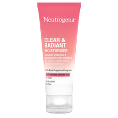Neutrogena Clear & Radiant Ενυδατική Κρέμα Προσώπου για Ξηρό Δέρμα με Pink Grapefruit 50ml