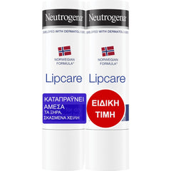 Neutrogena Promo Lipcare Ενυδατικό Στικ Χειλιών, 2x4.8g