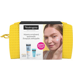 Neutrogena Ultra Sheer Limited Summer Promo για Προστασία SPF50 & Βαθιά Ενυδάτωση με Ultra Sheer Invisible Fluid Hydration Αντηλιακό Προσώπου SPF50, 50ml & Δώρο Hydro Boost Water Gel Ενυδατική Κρέμα-Gel Προσώπου, 15ml & Limited Εdition Νεσεσέρ, 1τεμ, 1σετ