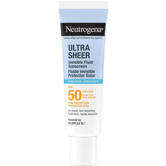 Neutrogena Ultra Sheer Limited Summer Promo για Προστασία SPF50 & Βαθιά Ενυδάτωση με Ultra Sheer Invisible Fluid Hydration Αντηλιακό Προσώπου SPF50, 50ml & Δώρο Hydro Boost Water Gel Ενυδατική Κρέμα-Gel Προσώπου, 15ml & Limited Εdition Νεσεσέρ, 1τεμ, 1σετ