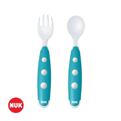 NUK Easy Learning Εκπαιδευτικό Σετ Κουτάλι-Πιρούνι Mini 8m+ σε Διάφορα Χρώματα 2τμχ