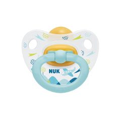 Nuk Happy Kids Ορθοδοντική Πιπίλα Καουτσούκ με Κρίκο Ροζ 18-36m 1τμχ