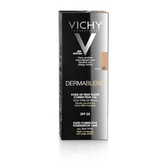 Vichy Dermablend Fluid Make-Up 35 Sand Διορθωτικό Make-Up Υψηλής Κάλυψης έως 16hrs, 30ml