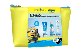 La Roche Posay Promo Effaclar Gel Τζελ Καθαρισμού, 50ml, Effaclar Serum Ορός κατά των Eπίμονων Aτελειών, 15ml & Effaclar Duo+M Διορθωτική κρέμα κατά των ατελειών, 15ml & Δώρο Νεσεσέρ Minions, 1τεμ, 1σετ