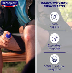 Hansaplast Second Skin Spray Plaster Επίθεμα σε Σπρέι, 40ml