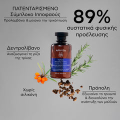 Apivita Men's Tonic Shampoo Τονωτικό Σαμπουάν Κατά της Τριχόπτωσης για Άνδρες 250ml.