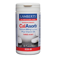 Lamberts CalAsorb Calcium 800mg, 60tabs
