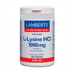 LAMBERTS L-LYSINE HCI 1000MG 120 Tabs