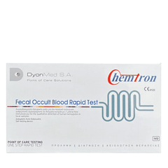DyonMed Chemtron Fecal Occult Blood Rapid Test για την ανίχνευση αιμοσφαιρίνης στα κόπρανα 1 τεμάχιο