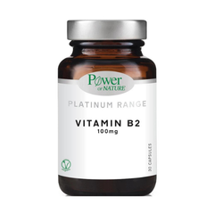 Power of Nature Platinum Range Vitamin B2 100mg, 30caps