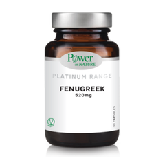 Power of Nature Platinum Range Fenugreek 520mg, 30caps