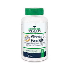 Doctor's Formulas Vitamin C Fast Action Συμπλήρωμα Διατροφής 30Caps. Συμβάλλει στη ενίσχυση του ανοσοποιητικού συστήματος.