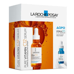 La Roche Posay Promo με Pure Vitamin C12 Serum Ορός Προσώπου για Λάμψη, 30ml & Δώρο Hyalu B5 Eye Serum Αντιρυτιδικός Ορός Ματιών, 5ml, 1σετ