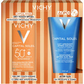 Vichy Promo Capital Soleil Dry Touch Aντιηλιακό Προσώπου για Ματ Αποτέλεσμα SPF50+, 50ml & Δώρο After Sun Καταπραϋντικό Γαλάκτωμα για Πρόσωπο & Σώμα, 100ml, 1σετ