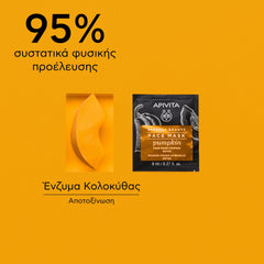 Apivita Express Beauty Pumpkin Μάσκα Αποτοξίνωσης με Κολοκύθα, 2x8ml.