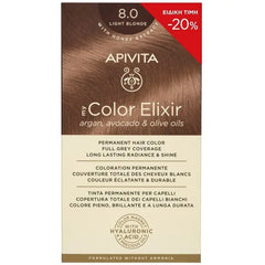 Apivita My Color Elixir Μόνιμη Βαφή Μαλλιών No 8.00 Ξανθό Ανοιχτό -20% Έκπτωση