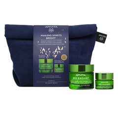 Apivita Making Spirits Bright Bee Radiant Promo με Κρέμα Πλούσιας Υφής για Σημάδια Γήρανσης & Ξεκούραστη Όψη, 50ml & Δώρο Gel-Balm Νύχτας για Λείανση & Αναζωογόνηση, 15ml