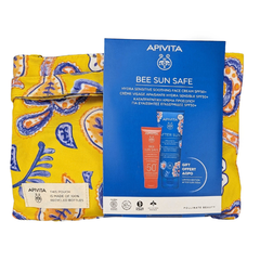 Apivita Promo Bee Sun Safe Καταπραϋντική Κρέμα Προσώπου για Ευαίσθητες Επιδερμίδες SPF50+, 50ml & Δώρο Ενυδατικό After Sun, 100ml & Νεσεσέρ, 1σετ
