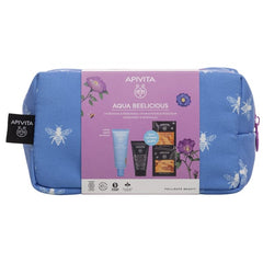 Apivita Aqua Beelicious Promo με Λεπτόρρευστη Ενυδατική Κρέμα Προσώπου Ημέρας με Χρώμα SPF30, 40ml & Δώρο Black Cleansing Gel Καθαρισμού για Πρόσωπο & Μάτια, 50ml & Face Mask Honey Μάσκα Προσώπου, 2x8ml, 1σετ