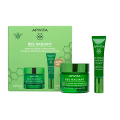 Apivita Promo Bee Radiant για Σημάδια Γήρανσης & Ξεκούραστη Όψη με Κρέμα Προσώπου, 50ml & Δώρο Kρέμα Ματιών, 15ml, 1σετ
