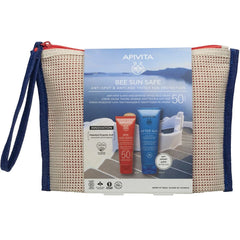 Apivita Promo Bee Sun Safe Anti-Spot & Anti-Age Sun Protection Κρέμα Προσώπου Κατά των Πανάδων & των Ρυτίδων SPF50 με Χρώμα, 50ml & Δώρο After Sun Δροσιστική & Καταπραϋντική Κρέμα-Gel για Πρόσωπο & Σώμα, 100ml, & Δώρο Νεσεσέρ, 1σετ