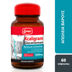 Lanes Kcaligram Glucomannan 500mg, 60caps