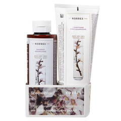 Korres Promo με Σαμπουάν Αμύγδαλο & Λινάρι για Ξηρά & Αφυδατωμένα Μαλλιά, 250ml & Μαλακτική Κρέμα Αμύγδαλο & Λινάρι για Ξηρά & Αφυδατωμένα Μαλλιά, 200ml, 1σετ